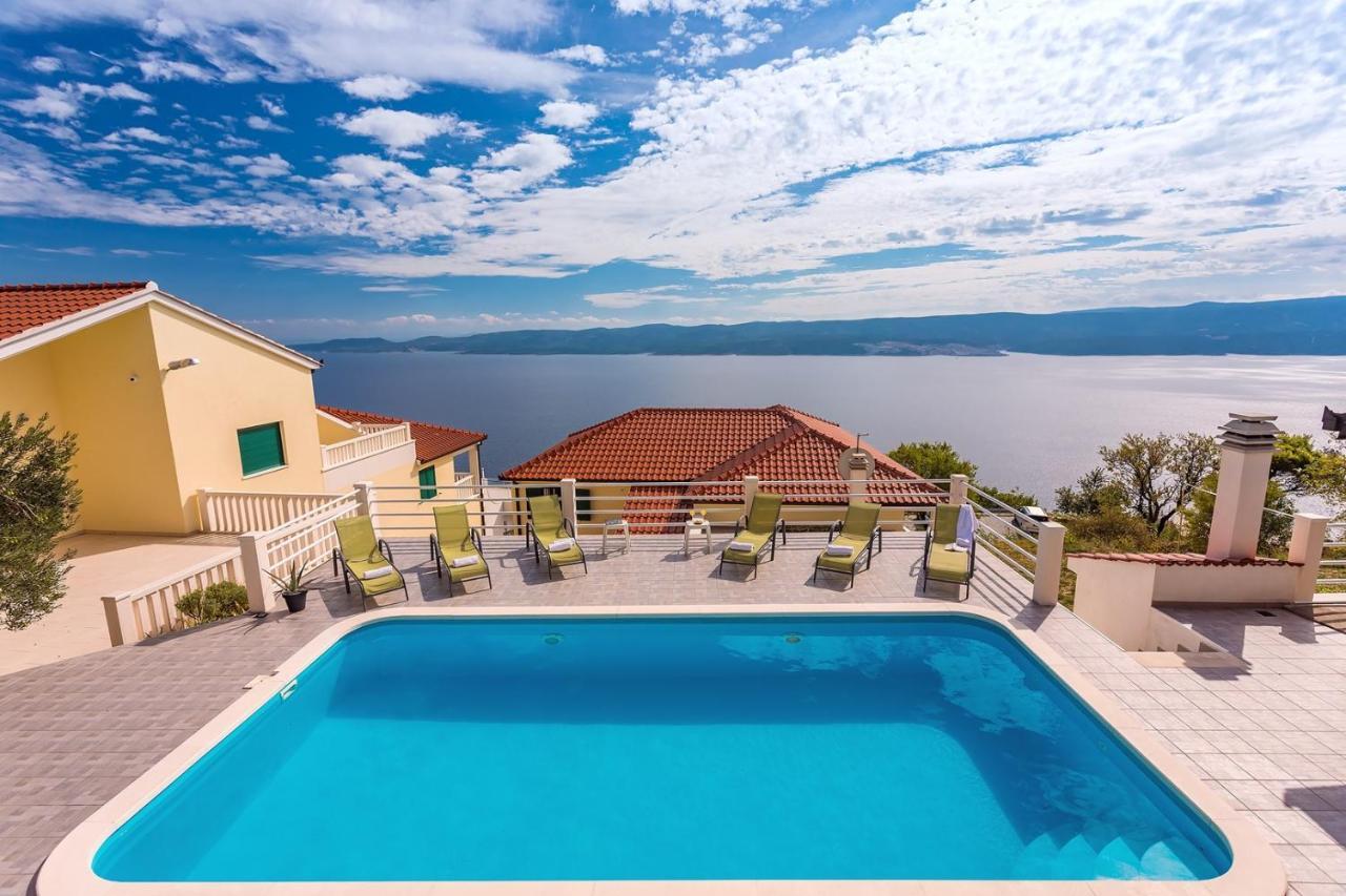 Villa Maslina, With Private 32M2Pool, Panoramic Views On 100Km Coastline, 12 Pax Lokva Rogoznica Exterior photo