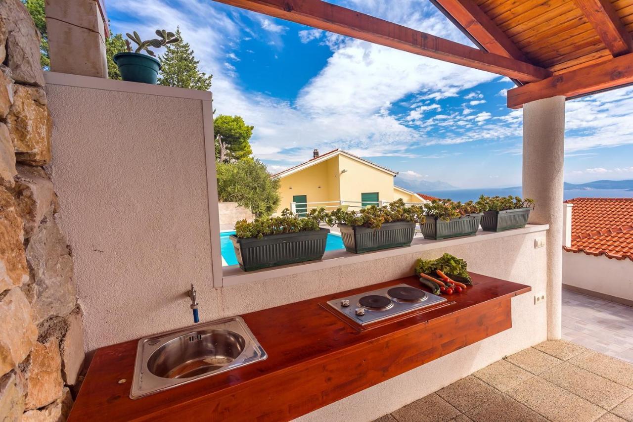 Villa Maslina, With Private 32M2Pool, Panoramic Views On 100Km Coastline, 12 Pax Lokva Rogoznica Exterior photo